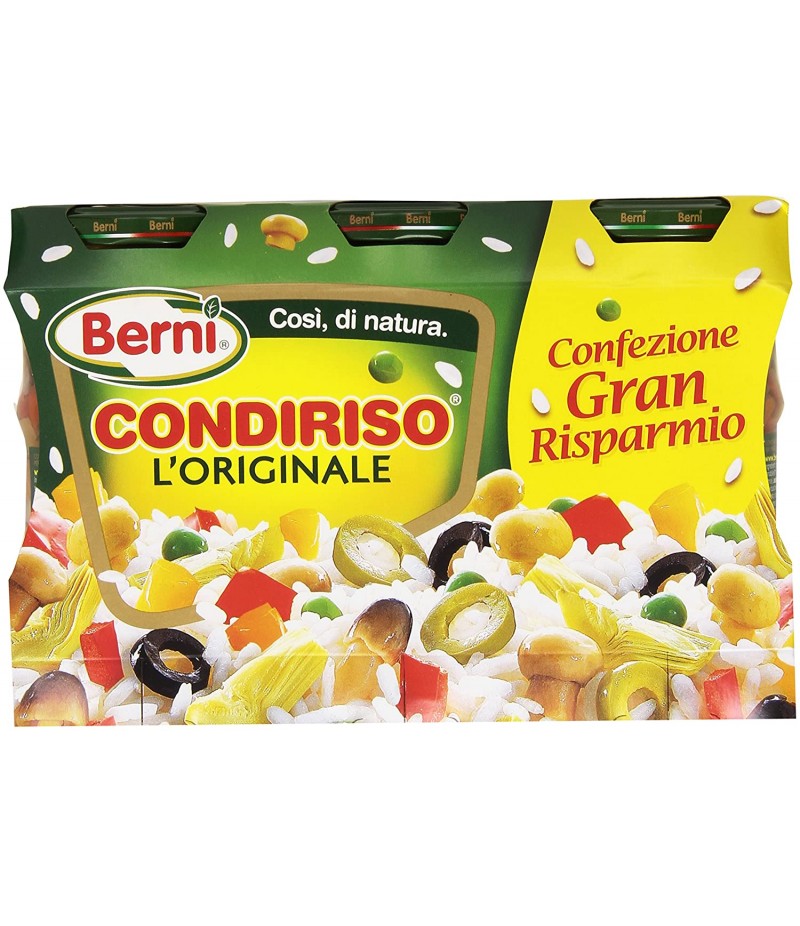 Condiriso - L'Originale, Condimento Vegetale Per Insalate Di Riso -  confezione da 3 pezzi da 285 g