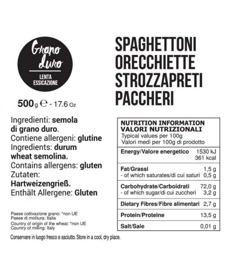 SPAGHETTONI FILOTEA 500 GR 