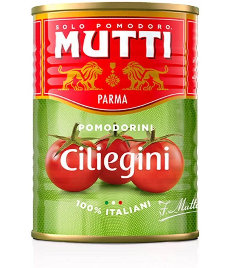 POMODORINI CILIEGINI MUTTI  400 GR IN LATTA  