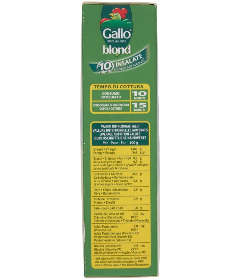 RISO GALLO  INSALATE  SEMPRE ALDENTE CHICCHI BEN STACCATI 1KG 