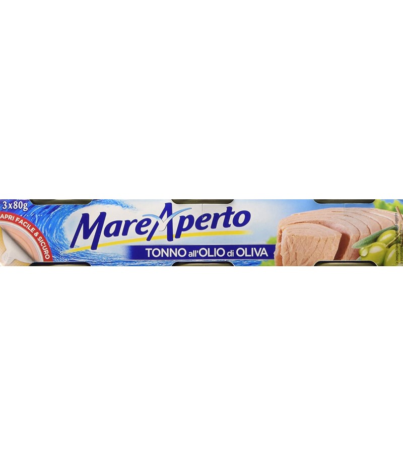 TONNO MARE APERTO ALL'OLIO DI OLIVA 80 gr X 3 