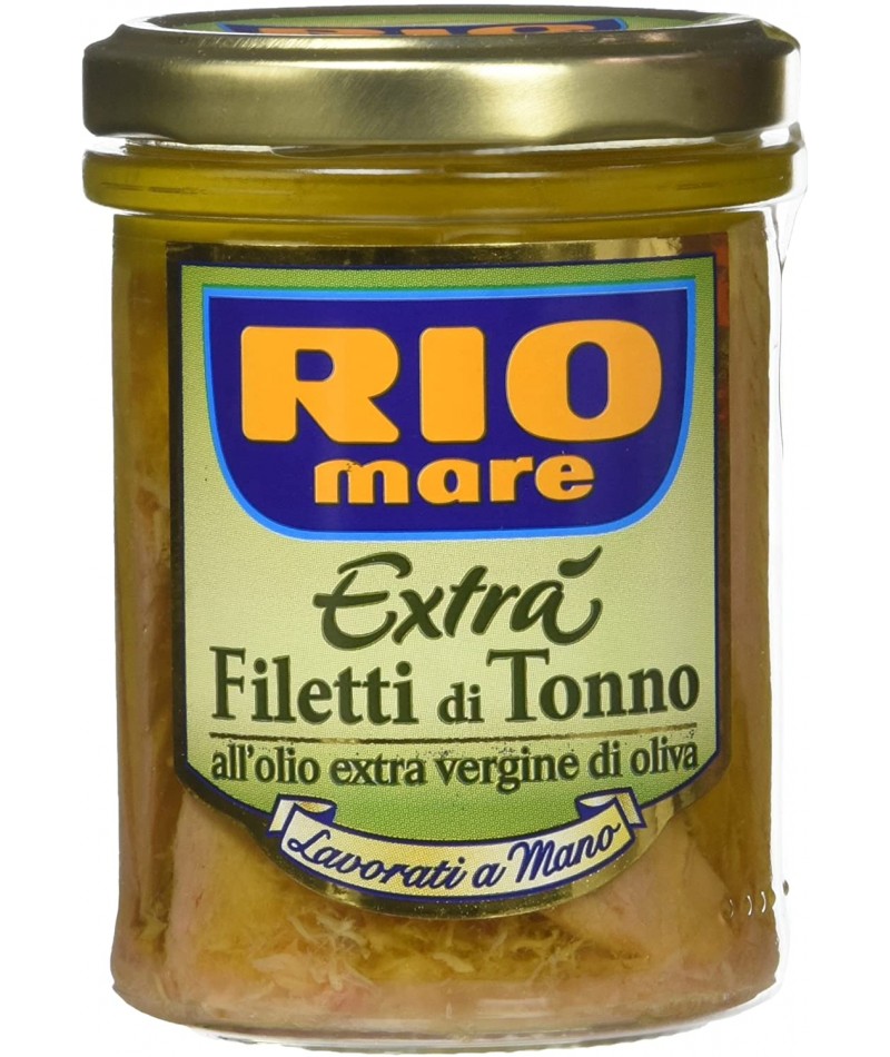 FILETTI DI TONNO RIO MARE all'Olio Extra Vergine di Oliva - 180 g VETRO 