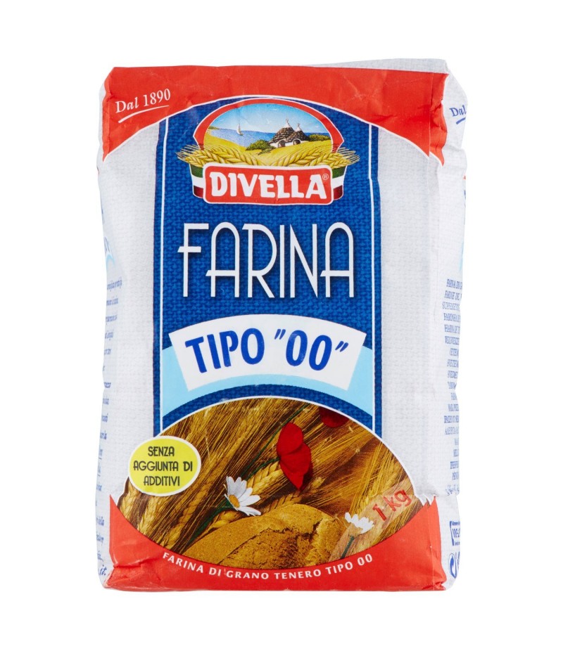 Divella - Farina di Grano Tenero, Tipo "00" , 1 kg 