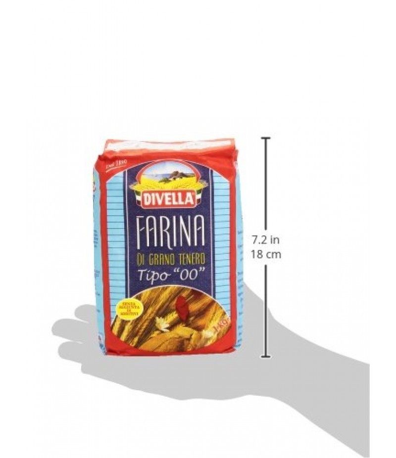 Divella - Farina di Grano Tenero, Tipo "00" , 1 kg 