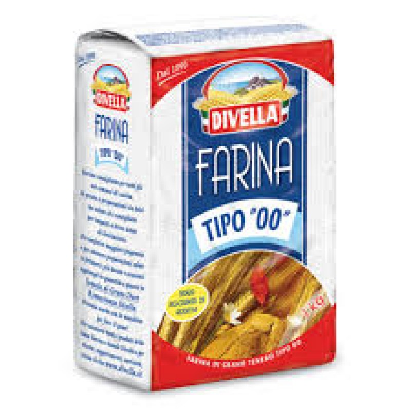 Divella - Farina di Grano Tenero, Tipo "00" , 1 kg 