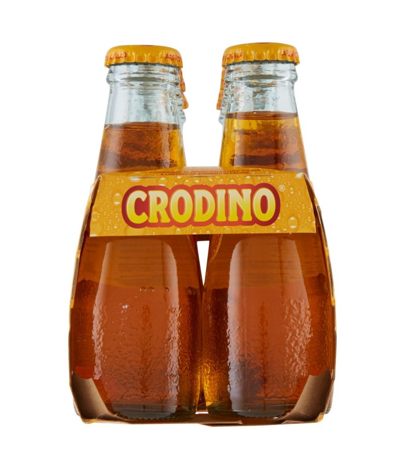 Crodino - Aperitivo Biondo, 100 ml (Pacco da 10) 