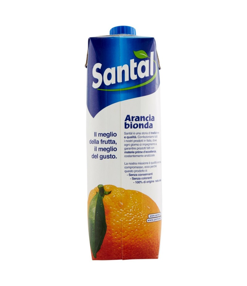 SANTAL SUCCO ARANCIA BIONDA 1 LT TETRA PAK 