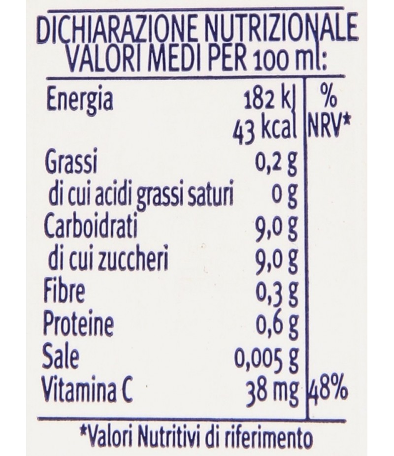 SANTAL SUCCO ARANCIA BIONDA 1 LT TETRA PAK