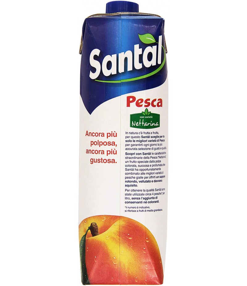 Santal - Succo Pesca, Con Varieta' Nettarina - 1000 Ml 