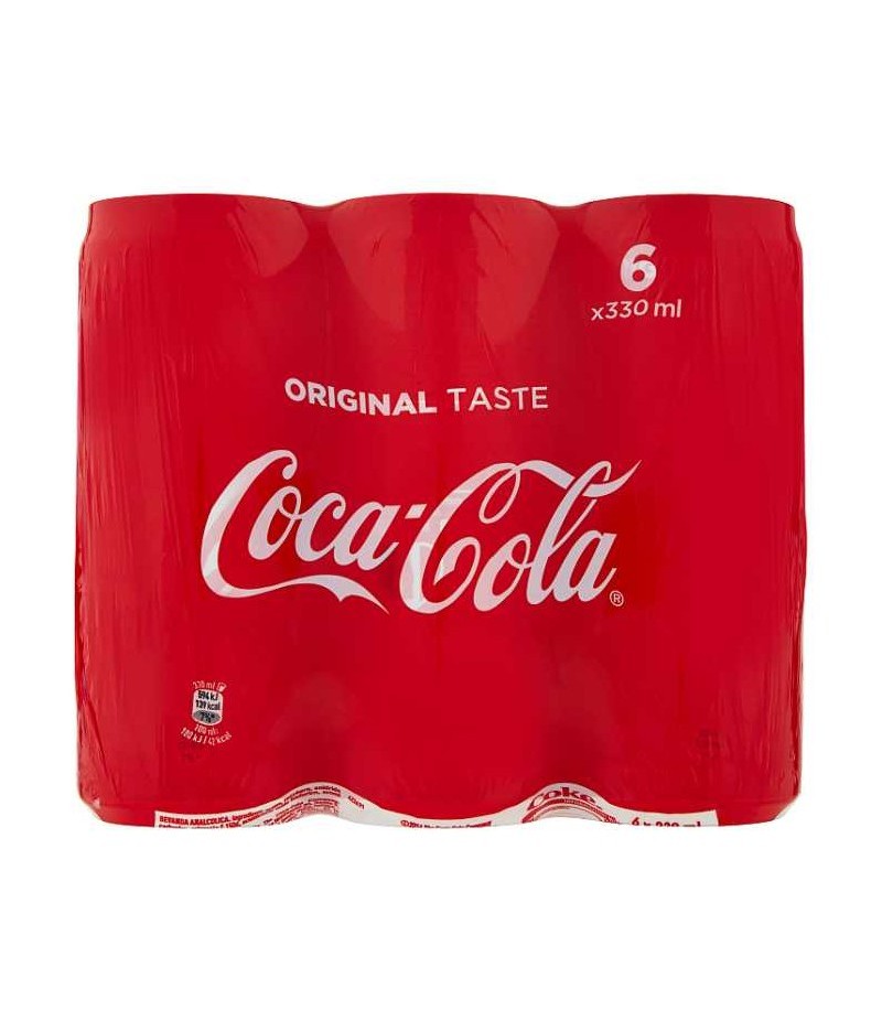 coca-cola lattina CONFEZIONE 33 cl X 6  