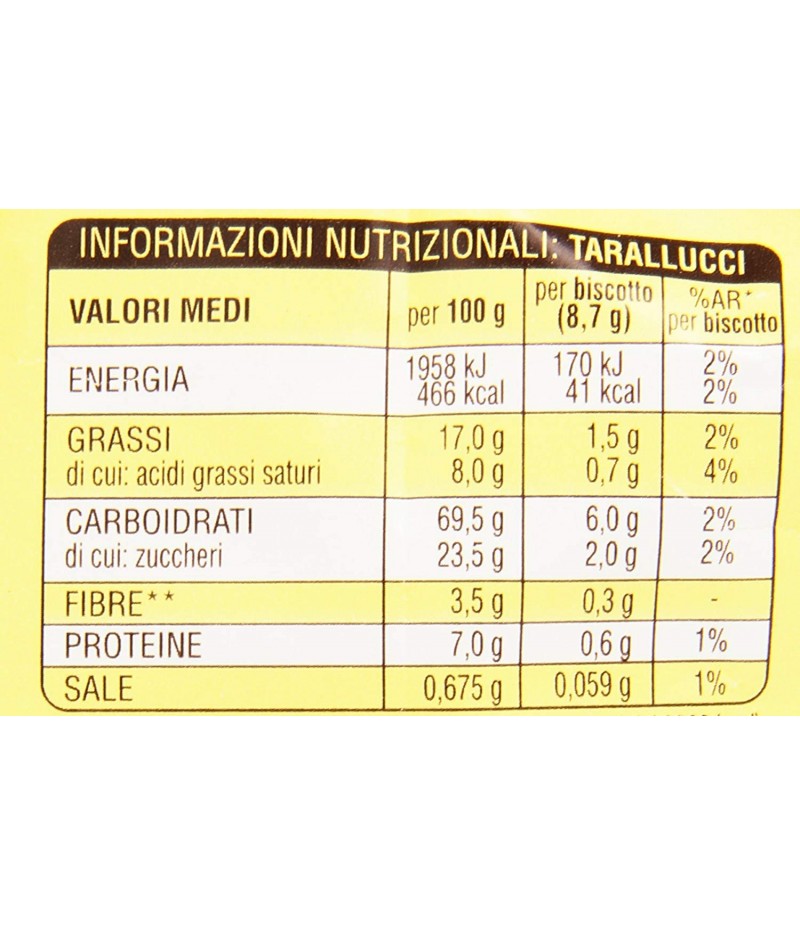 TARALLUCCI M.B. 800GR