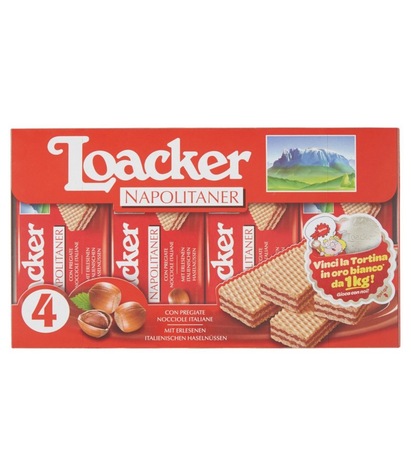 Loaker Wafer con Crema alla Nocciola - 180 gr