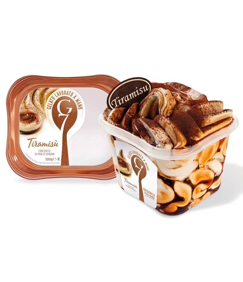 GELATO G7  TIRAMISU' VASCHETTA 500 GR 