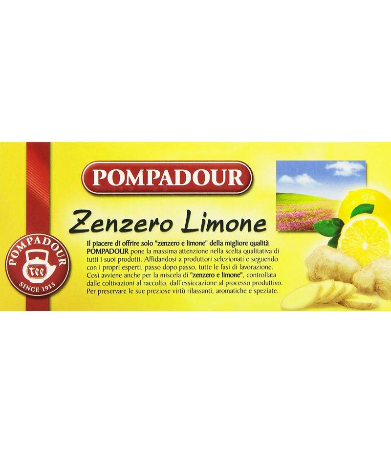 Pompadour Infuso Zenzero/Limone - 20 Filtri