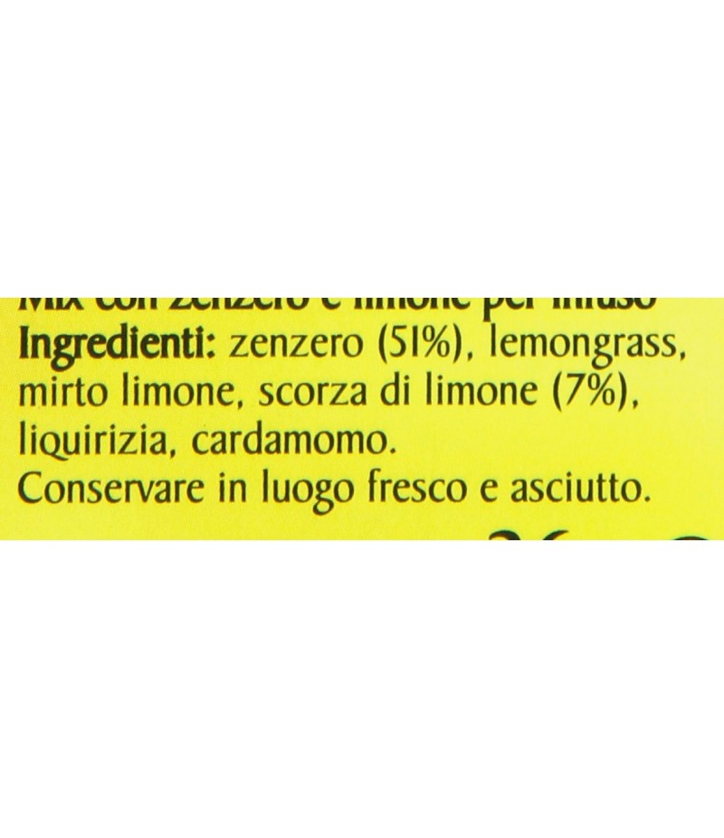 Pompadour Infuso Zenzero/Limone - 20 Filtri