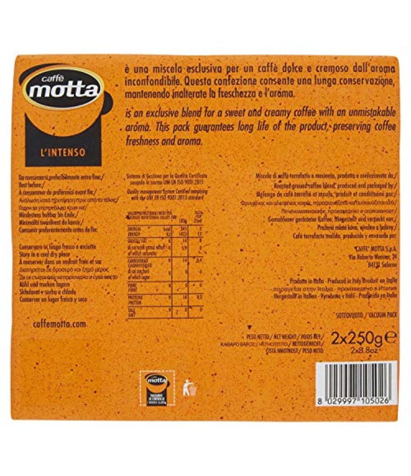 CAFFE' MOTTA GUSTO INTENSO  conf 2X250GR (500 GR)