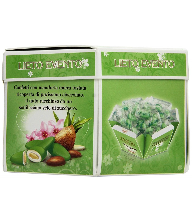  Crispo Confetti Snob Lieto Evento - Colore Verde -  confezione da 500 g