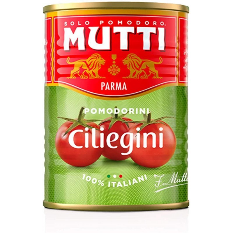 POMODORINI CILIEGINI MUTTI  400 GR IN LATTA  