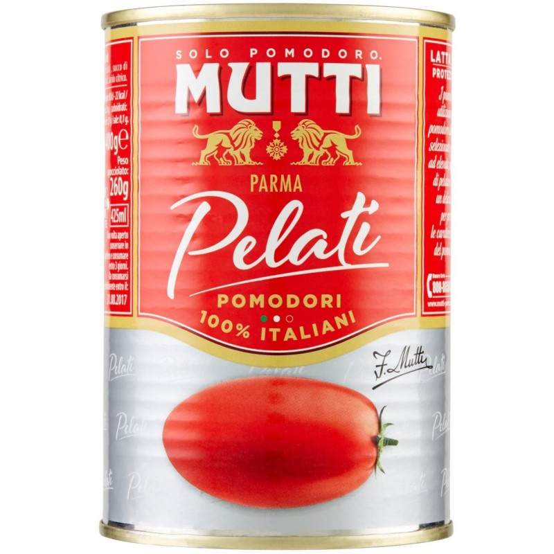 POMODORI PELATI IN LATTA MUTTI  400 GR