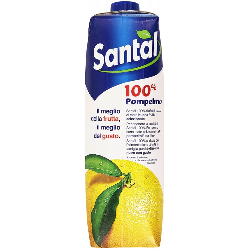  Santal - Succo di Frutta, 100% Pompelmo - 1000 ml