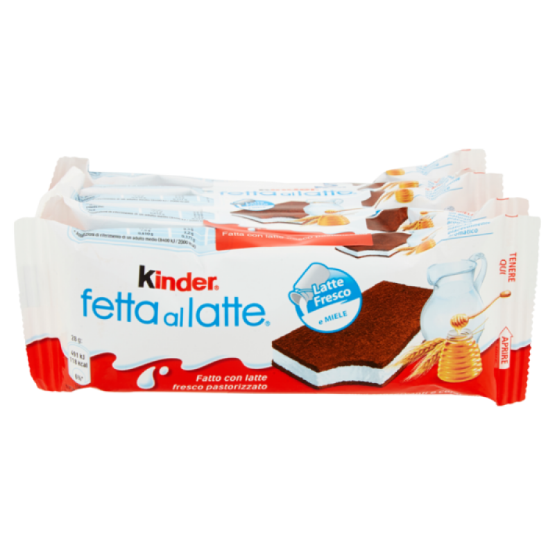 KINDER FETTE AL LATTE 5x28g