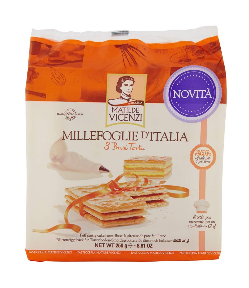 MILLEFOGLIE D'ITALIA VICENZI 3 BASI TORTA 250G