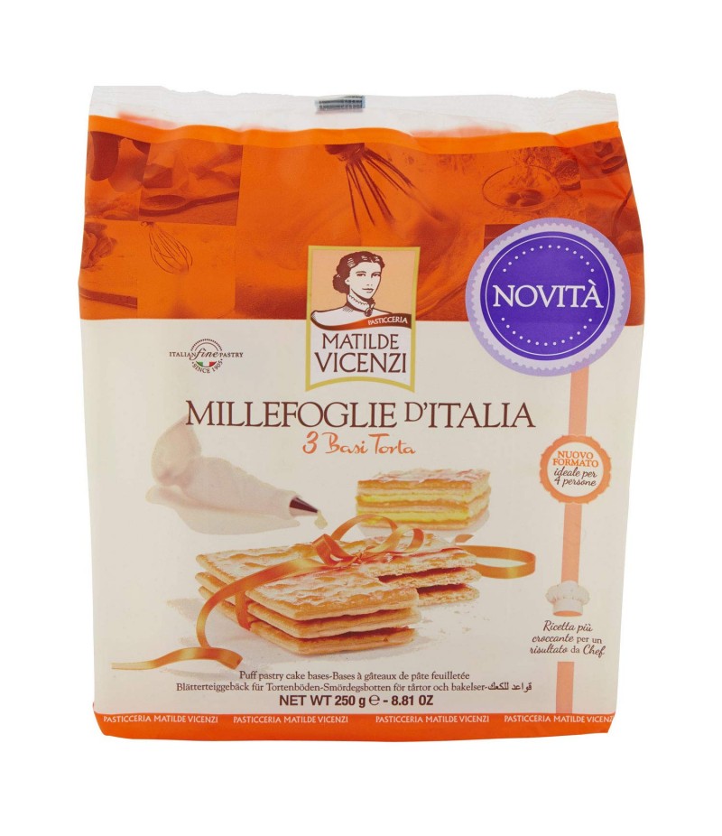 MILLEFOGLIE D'ITALIA VICENZI 3 BASI TORTA 250G