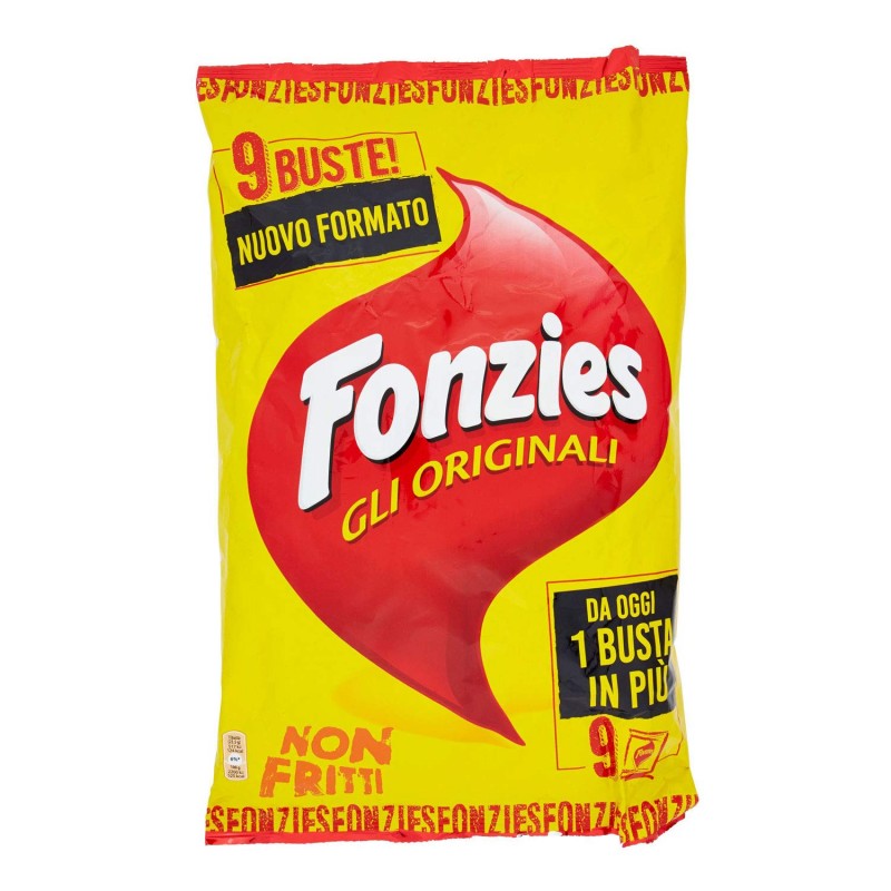 FONZIES - MULTIPACK X 9 CROCCANTINI DI MAIS AL FORMAGGIO