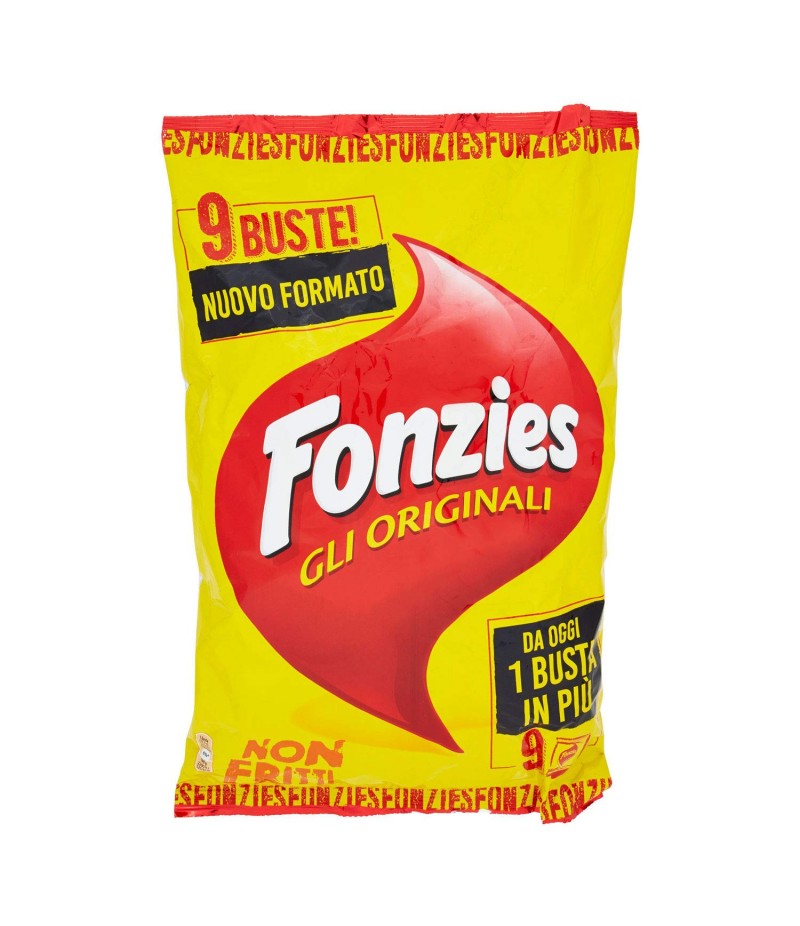 FONZIES - MULTIPACK X 9 CROCCANTINI DI MAIS AL FORMAGGIO